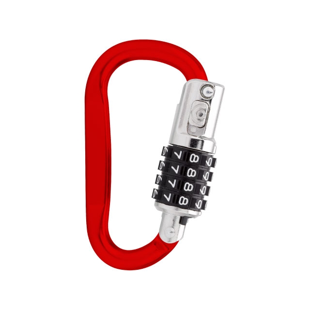 PL0172 Combination Carabiner Lock (Red)