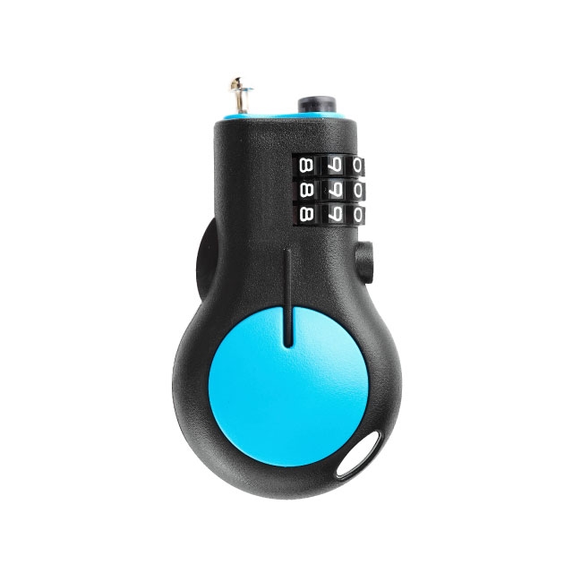 Retractable cable bike top lock