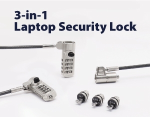 SINOX Office Security - 3-in-1 Laptop Security Lock SINOX Office Security - 3-in-1 Laptop Security Lock