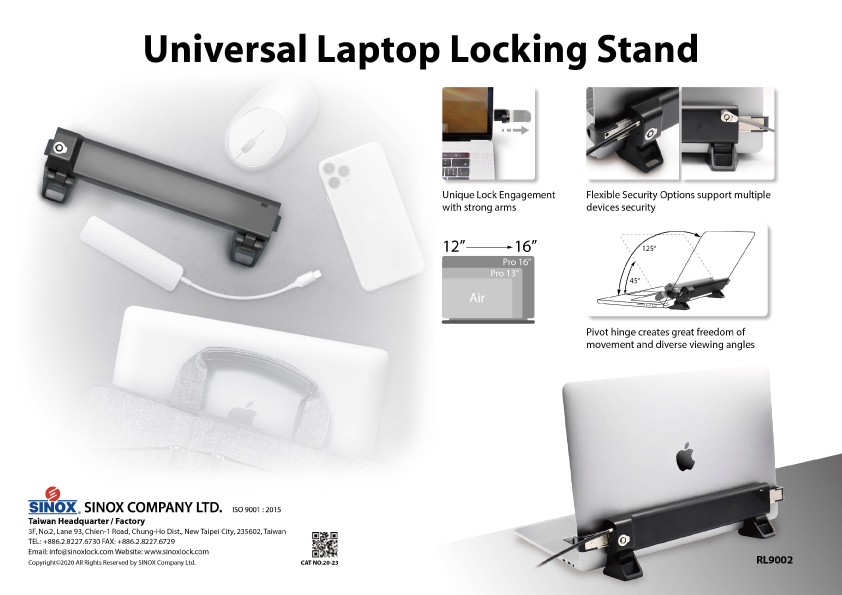 Universal Laptop Locking Stand - RL9002