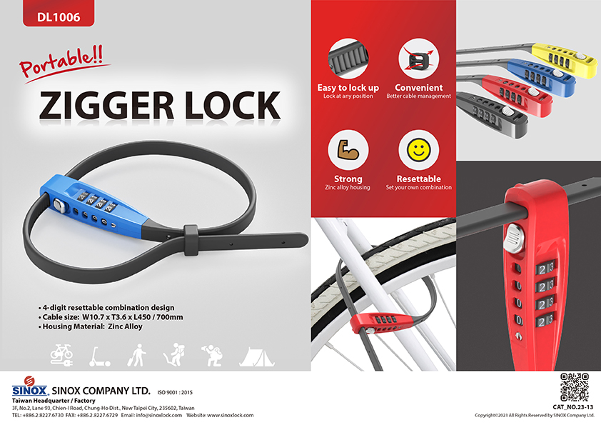 Versatile Cable Lock for Bike | DL1006 Versatile Cable Lock for Bike | DL1006