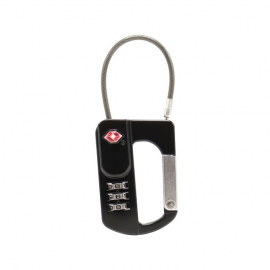 TSA Combination Carabiner Cable Padlock for Luggage | PL0629