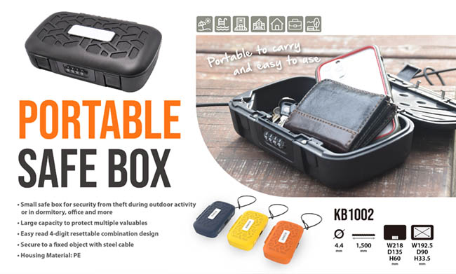 KB1002 Portable Lock Box / Travel Accessories-Sinox