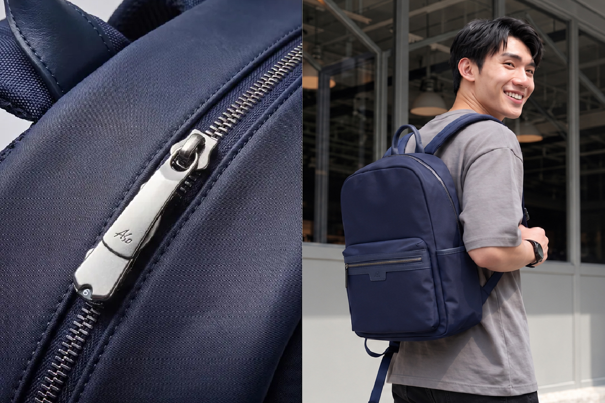 从拉链设计看日常包袋安全 背包拉链结构与日常背负场景,呈现 Zipper Lock 在包袋安全设计中的应用