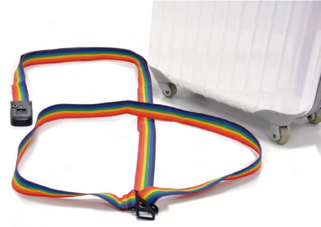 一眼找出行李箱! 旅游必备好物-行李束带锁