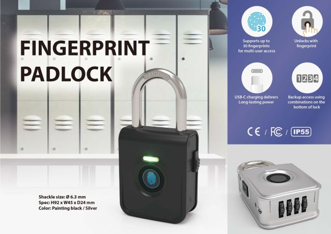 PL7002-因指纹爱好者而生的电子挂锁