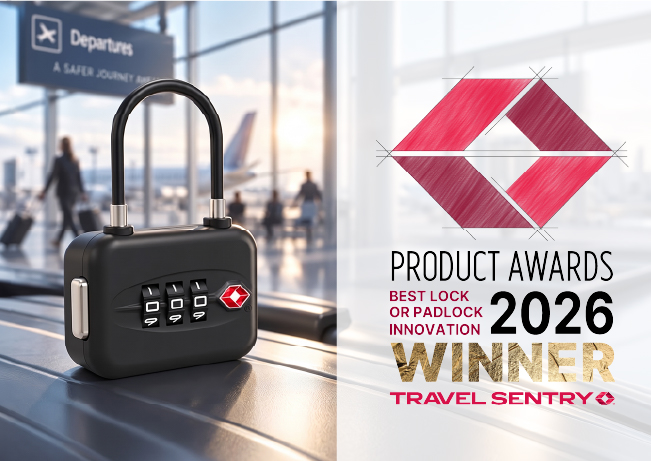 SINOX PL1005 AirTag TSA Padlock Wins Gold at the 2026 Travel Sentry Product Awards